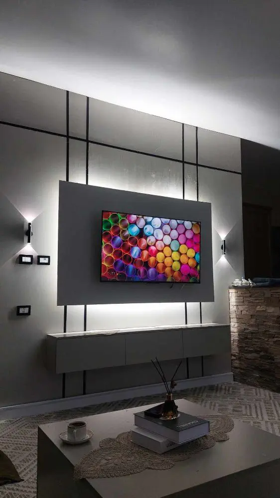 اضاءة دبل لايت اسود بنظامين عمل💡✨ (القطعة )