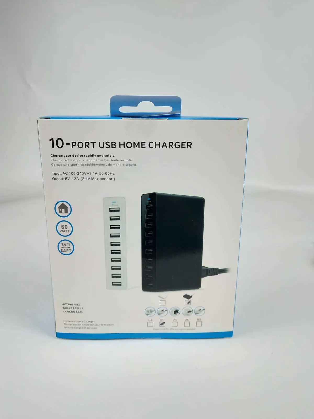 10-Port USB Hub